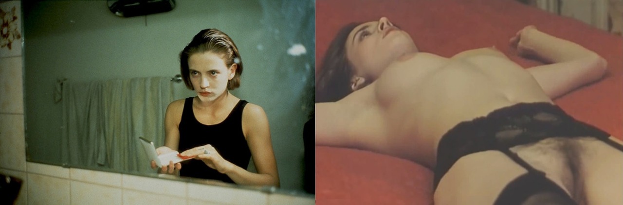Amanda Ooms, Swedish actress. Top &amp; bottom pictures: Ginevra (1992).