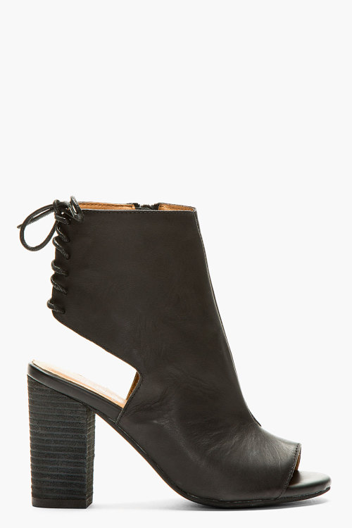 Black Cut-Out Quincy Ankle Boot