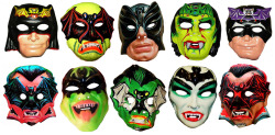 gravesandghouls:  Halloween Masks 