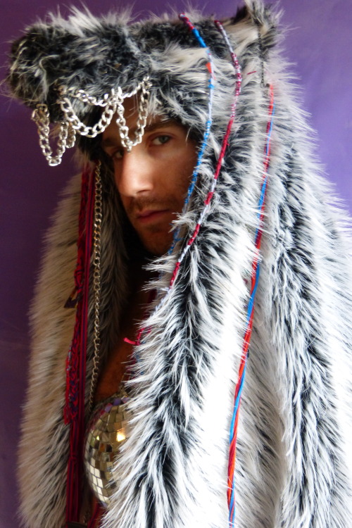 waltcessna:  Paul Leopold / BOY WOLF wears a headdress by KLAWTEX  photographed by Walt Cessna NYC 14