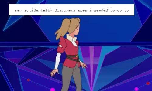 adora’s whole life runs on gaming mechanics 