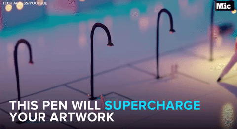 the-future-now:  Watch: This pen will supercharge your artwork, thanks to its conductive
