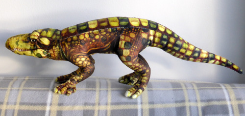 palaeoplushies:palaeoplushies:A new Palaeoplushie design! Here we have the Crocodyliform: Araripesuc