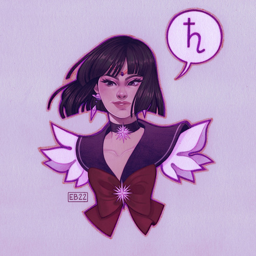 Hotaru TomoeWarm up/ colored an older sailor saturn sketch card.Elizabeth B.