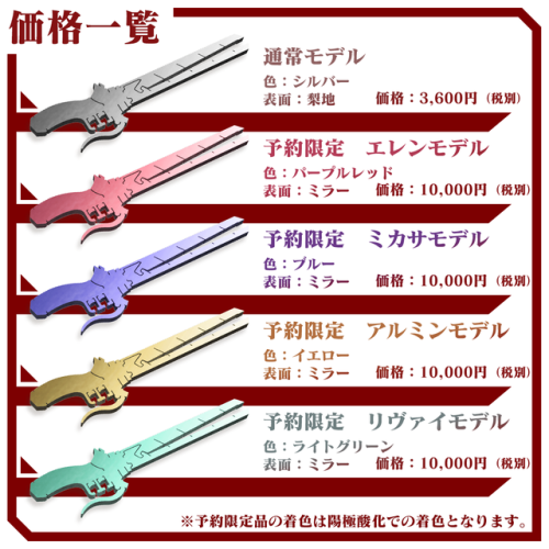 snkmerchandise: News: SnK x Waqwaq 3DMG Ultra-Precision Tweezers Reservation Period: September 21st to October 21st, 2018Original Release Date: December 2018Retail Price: 3,600 Yen (Regular version); 10,000 Yen (Character versions) Waqwaq has announced