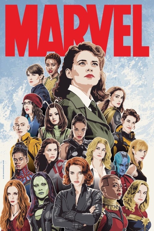 maethrillan: geekstudio:  Amazing women of Marvel poster by Arne Ratermanis (twitter.com/rat