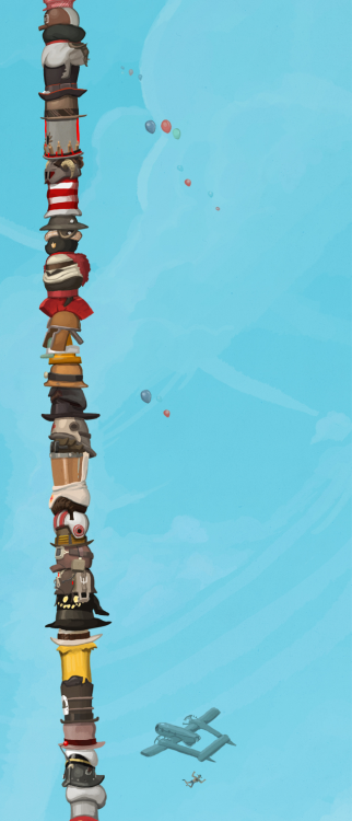 maniac-bakery:mistystriker:Every Hat in TF2 by AshleyLange [x]Otherwise entitled “How to annoy everybody’s Tumblr dash”  i could pay in blood just for having this hat