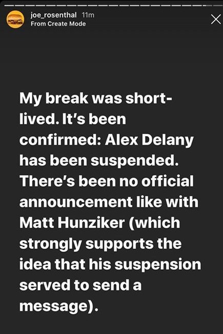 wourder:funny how Hunzi’s suspension got so much attention and Delaney’s got none. Almost like they 