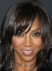 Kelly rowland wavy human hair full lace wig