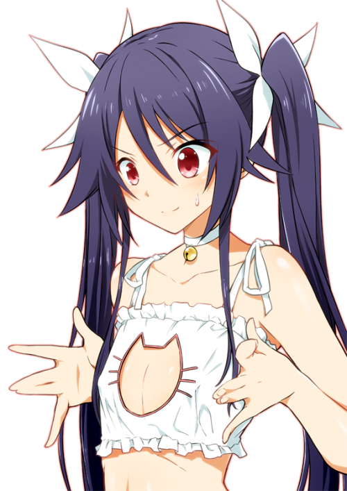 hentafutas22:  Interesting “cat keyhole bra” fanart trend… I like it 