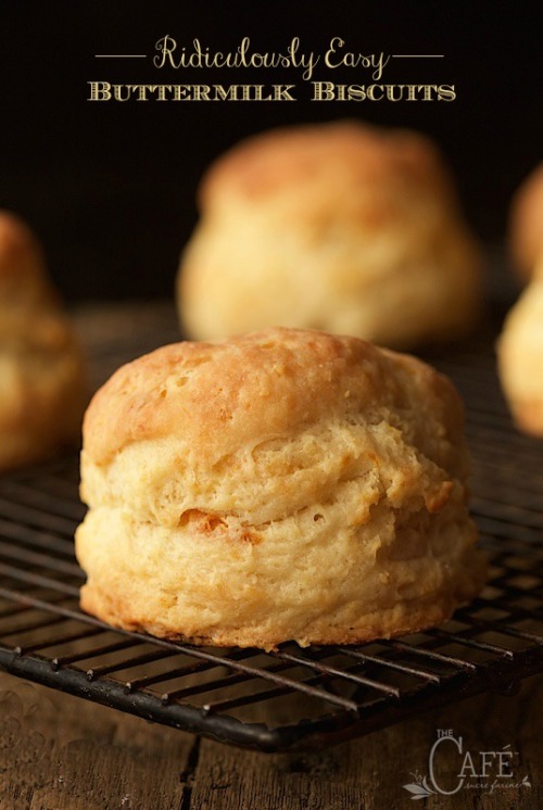 thebibliosphere: nerdvanauniverse: foodffs: RIDICULOUSLY EASY BUTTERMILK BISCUITS Really nice recipe