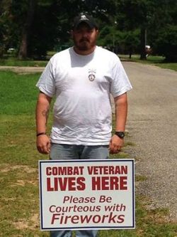 itsramez:  please be courteous this 4th. of July if you have a veteran in your neighborhood    So important.