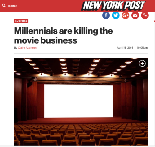 redcandle17: yohunny:  itchycoil:  betterbemeta:  buzzfeed:  Here Are 28 Things Millennials Are Killing In Cold Blood  no mercy run    And they say the millennial generation is lazy and entitled. Here’s a secret: it’s not OUR JOB to adapt to the market.