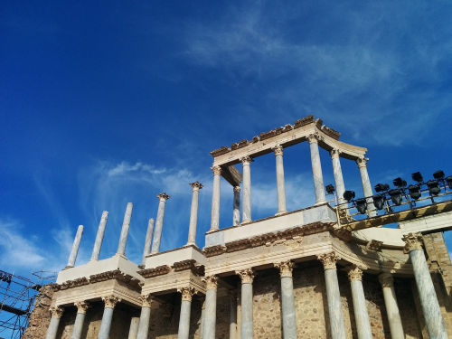 julius-caesars: Ancient Roman theater in Mérida 