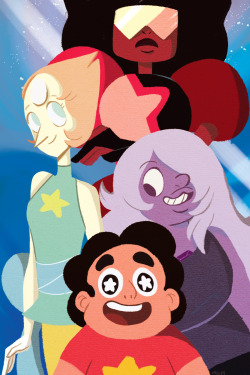 megzilla87:  Finally starting to make some progress on my Anime North prep!Here’s a mini Steven Universe print I’ll have.  (I’ll also have a bookmark version of this)Still so much to do for Anime North….*cries in the corner*   