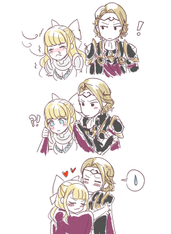 hana-melon:  Sorry for the lack of post. For the time being please accept this lazy colored quality of the future king and queen of nohr.   I always pair these two together &lt;3 &lt;3 &lt;3 OTP