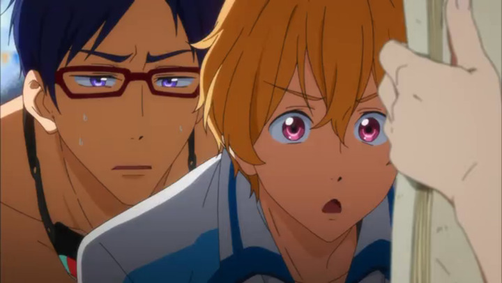 iseefairies:  Free! Ep. 5 → Rei/Nagisa 