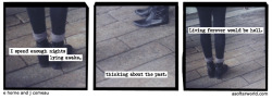 softerworld:  A Softer World: 934 (living forever is like living in a living nightmare) buy this print 