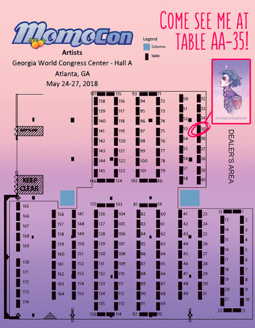 Hey guys! I’ll be tabling at Momocon this weekend in Atlanta! (May 24th - 27th)Come see me at 