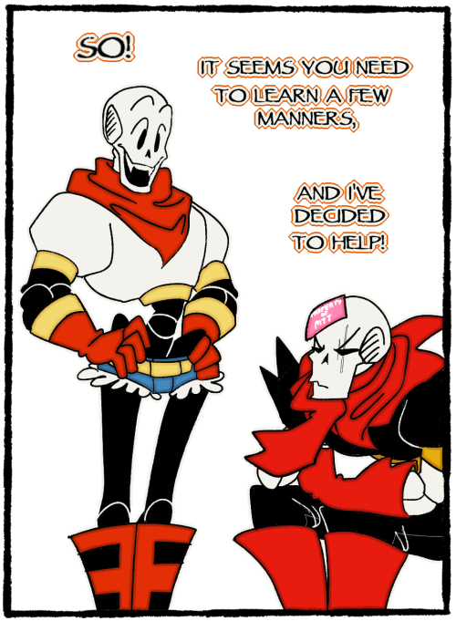 thaidraws:hobbies: bullying uf!papyrus