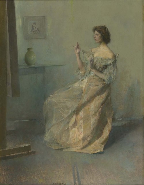 Thomas Dewing (1851–1938, United States)Oil paintings 3Thomas Dewing was an American painter working