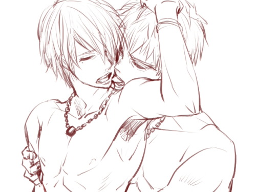 covertfujoshi:  【腐】黄笠と火氷落書き詰め | アチ*Permission given by the artist