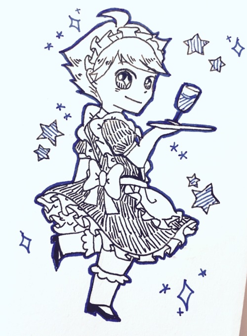 rainchime-s: SOME CUTE MAIDKAWAS I DREW TODAY ✌️✨❤️