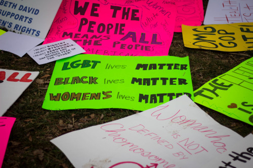 January 21st, 2017 || Philadelphia, PA.some of my favourite signs left around the parkway after the 