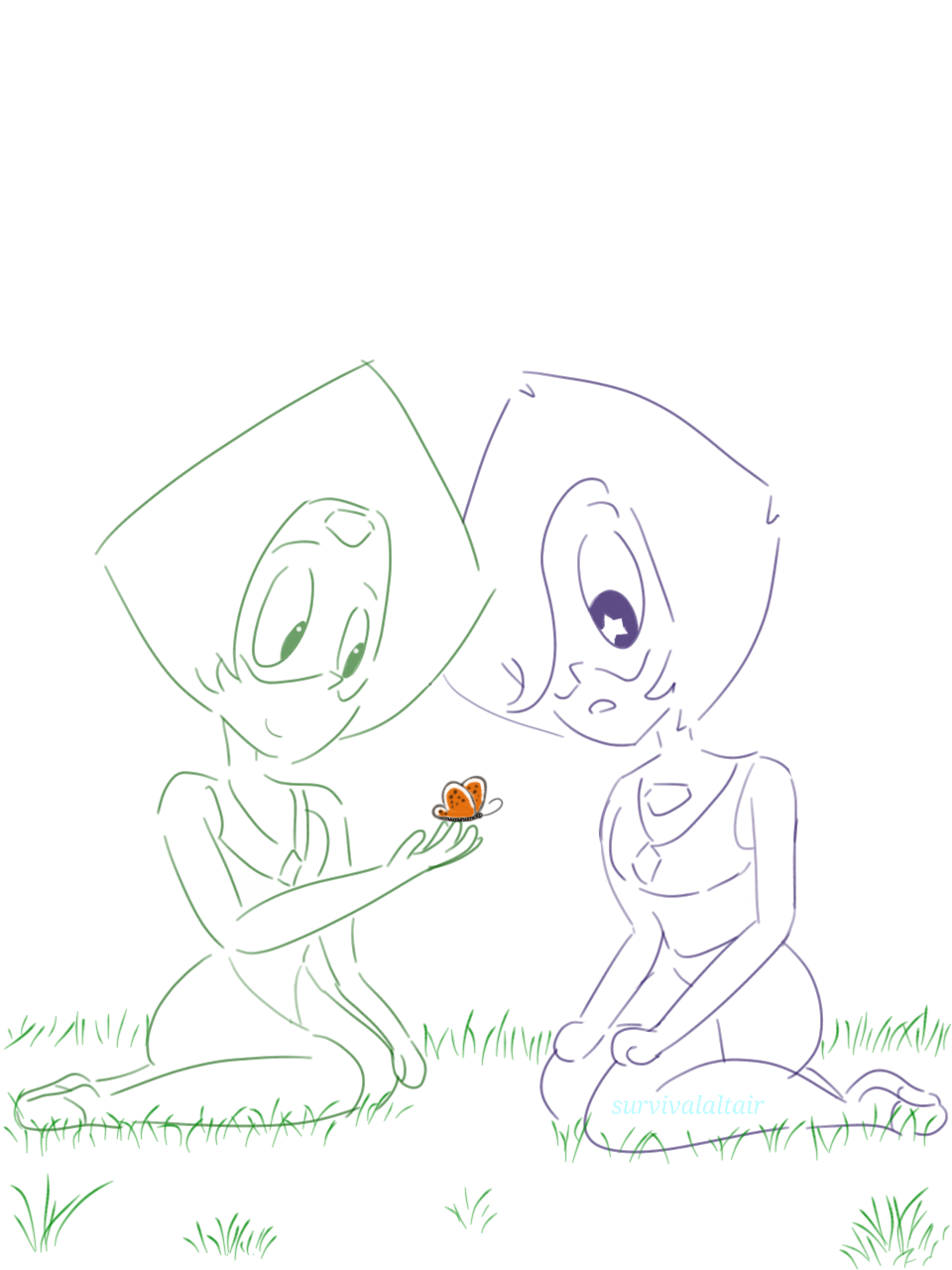 Peridot 4xn know what is a butterfly now :‘3(survivalaltair)how cute is this!?!!!