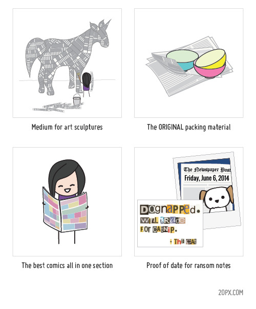 twentypixels:  Why We Still Need Print Newspapers It’s hard not to bask in the