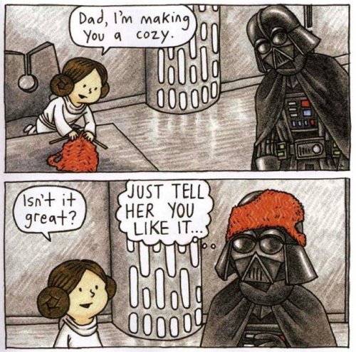 darthluminescent: Dad Vader and his little princess is honestly the cutest thing I have ever seen.