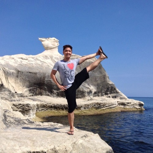 dudes doing yoga