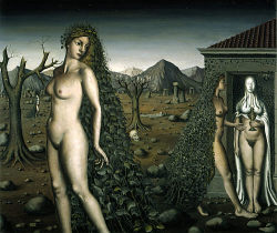 lanangon:  Night Visit, Paul Delvaux (or