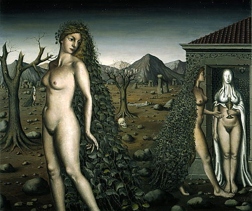 lanangon:  Night Visit, Paul Delvaux (or The Call of the Night) 