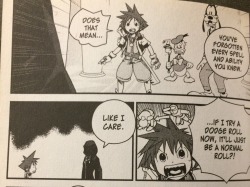 risingrah:  This is the best scene in the whole KH manga. I’m still chuckling remembering it. :D