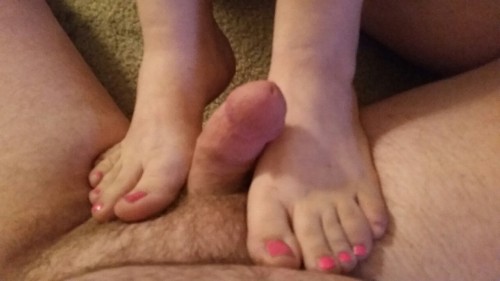 wifesbody: Just a few shots of the husband Cumming and jacking off I love his dick and his curve