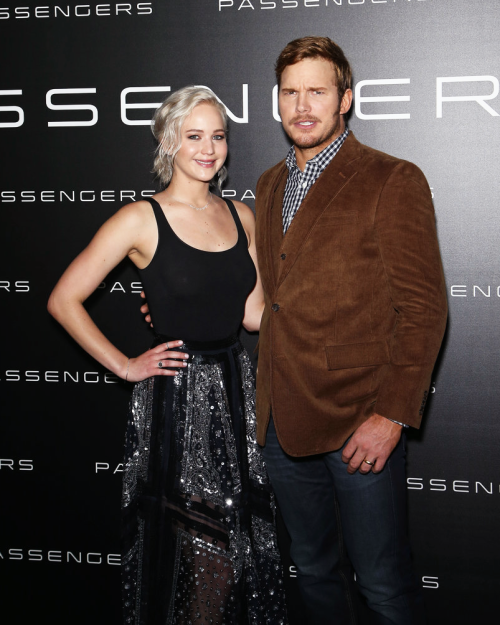 jenniferlawrencedaily:Jennifer Lawrence and Chris Pratt attend CinemaCon 2016 at Caesars Palace on A