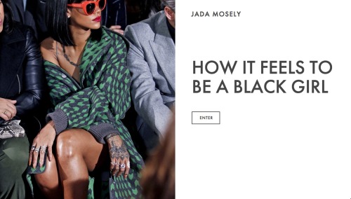 sharkbaitwhohahaa:Check out the How It Feels To Be A Black Girl Website: www.hiftbabg.com