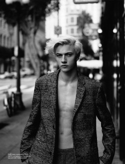 ibbyfashion:  Lucky Blue Smith by Chad +