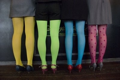 Pantyhose rainbow. (from him)