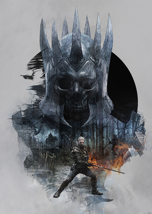 pixalry:The Witcher 3: Wild Hunt Steelbook Artwork - Created by Krzysztof Domaradzki Series created for limited edition steelbook covers for the upcoming game from CD Projekt Red.