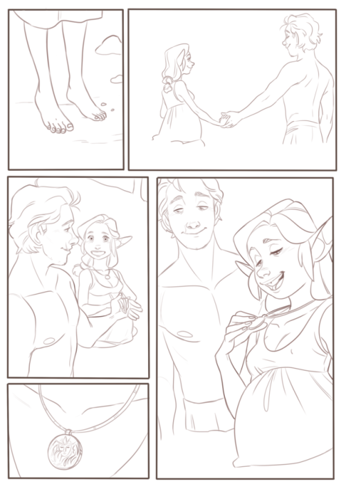 inimeitiel: Here’s the short comic I was working on last year and never finished. This was act
