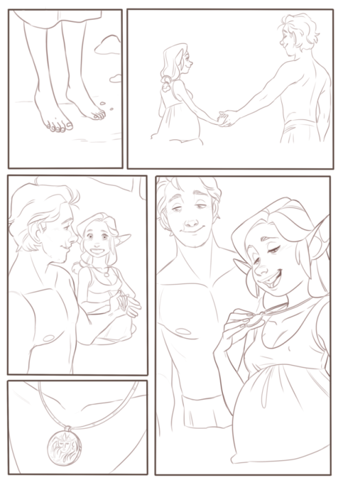 inimeitiel:Here’s the short comic I was working on last year and never finished. This was actually a