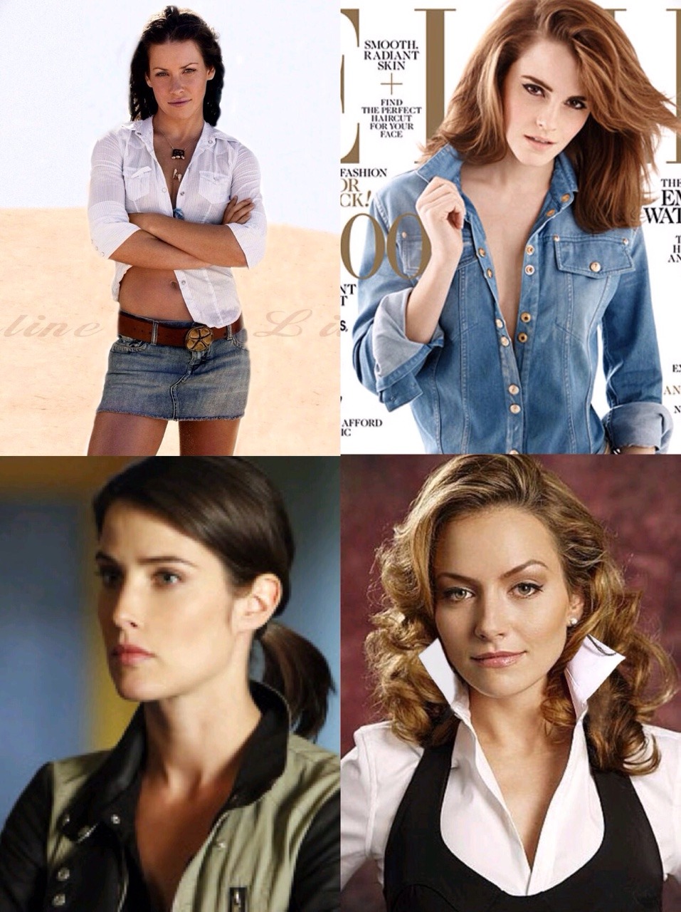 Ladies looking fine: shirts and collars
