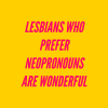 genderqueerpositivity:(Image description: four images in pink, yellow, and orange