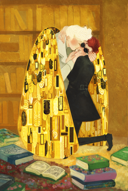 nathengyn:inspired by klimt’s the kiss, with wings inspired by @lothlenan​‘s gorgeous howl’s moving 