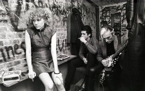 theunderestimator-2: The Cramps captured by Chester Simpson while getting ready to bring down the ho