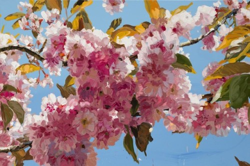 thunderstruck9:Jan De Vliegher (Belgian, b. 1964), Blossoms 4, 2017. Acrylic on canvas, 133 x 200 cm
