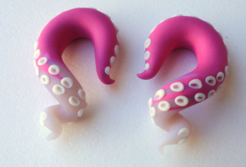 Calamari Tentacle Earrings // $25