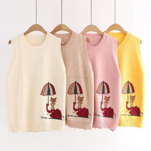 Cute Cartoon Vest Sweater starts at $28.90 ✨✨I like this one. What about you?